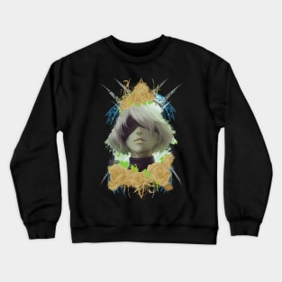 RobotGirl - Gold Roses Crewneck Sweatshirt